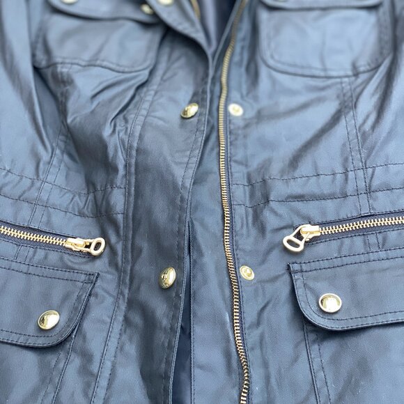 Tommy Hilfiger Dark Olive Utility Jacket w/ Gold Hardware | Women’s Small - Picture 9 of 14